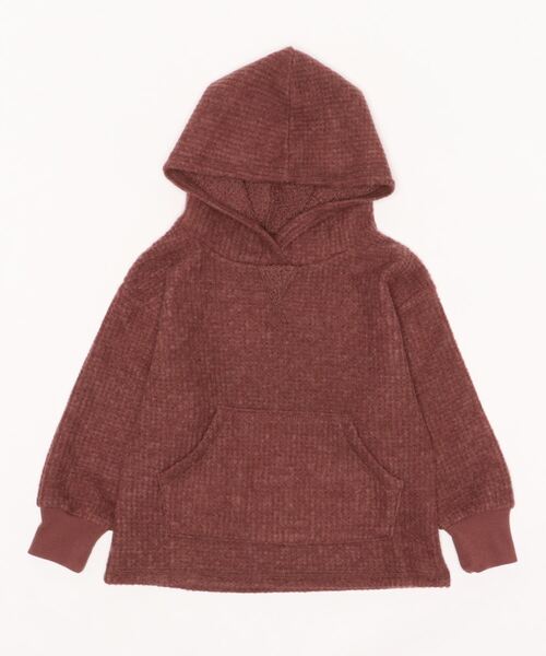 ＆yam（アンドヤム）の「ふわふわワッフルパーカー（パーカー・キッズ・ホワイト/ブラック/ベージュ/パープル/ベージュ系その他/ブラウン・100/110/120/130/140/150/160）」の11枚目の写真