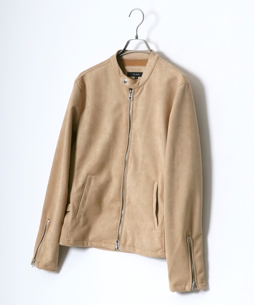 SITRY（シトリー）の「Fake suede Single riders jacket/フェイク