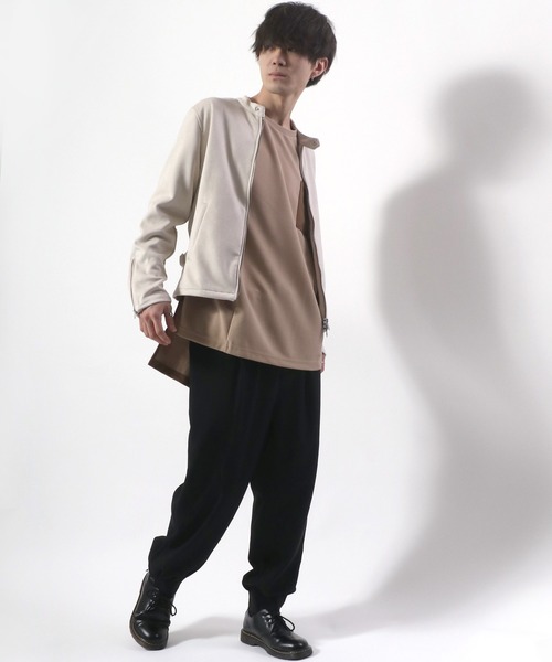 BEAUTY&YOUTH スエードシングルライダース M Goat Leather スエード ミニマル シングルライダース｜フリークス