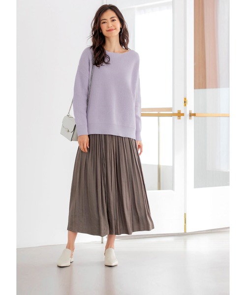 Made In In Japan Style V サテンギャザーロングスカートe スカート スカート Style Deli スタイルデリ のファッション