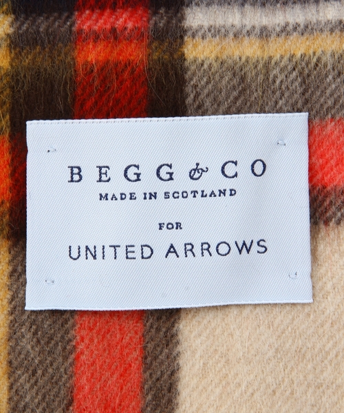 UNITED ARROWS(ユナイテッドアローズ)の「○<BEGG(ベグ)>UA CHK 35 180 マフラー◆(マフラー・レディース・ベージュ/ピンク/レッド/ネイビー・フリー)」の6枚目の写真
