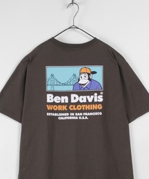 BEN DAVIS（ベンデイビス）の「【BEN DAVIS/ベンデイビス】ブリッジ＆ゴリラ バックプリント半袖Tシャツ（Tシャツ/カットソー・レディース）」