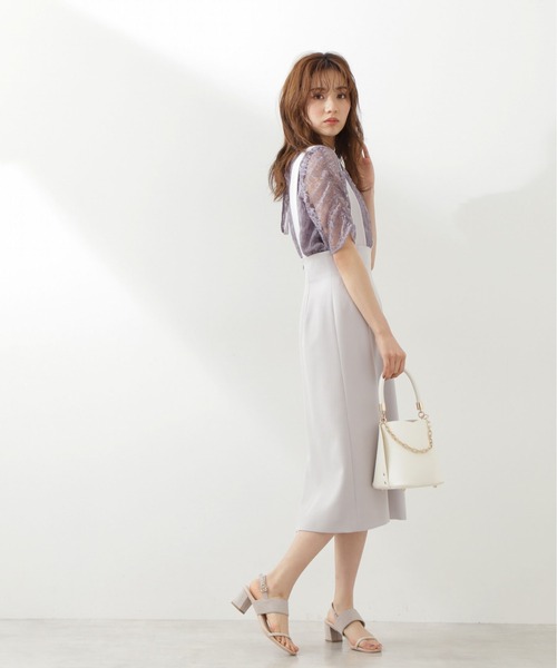 PROPORTION BODY DRESSING（プロポーションボディドレッシング）の「２ｗａｙハイウエストタイトジャンパースカート / 1211140500（ワンピース・レディース・ブラウン系その他/ブラック/グレー・MEDIUM/SMALL）」の12枚目の写真