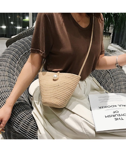 TABI PAL（タビパル）の「パールボタンミニショルダーバッグ（ショルダーバッグ・レディース・ブラック/ベージュ/ホワイト・FREE）」の19枚目の写真