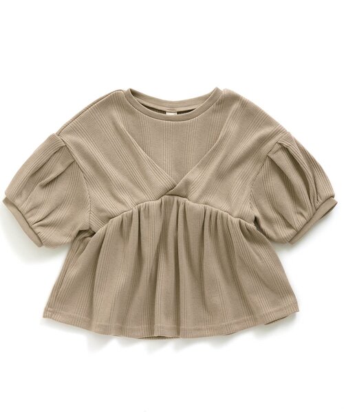 apres les cours（アプレレクール）の「ウエストタックTシャツ（Tシャツ/カットソー・キッズ・ブラウン/ラベンダー・140/90/100/110/120/80/130）」の5枚目の写真