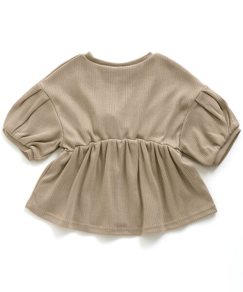 apres les cours（アプレレクール）の「ウエストタックTシャツ（Tシャツ/カットソー・キッズ・ブラウン/ラベンダー・140/90/100/110/120/80/130）」の6枚目の写真