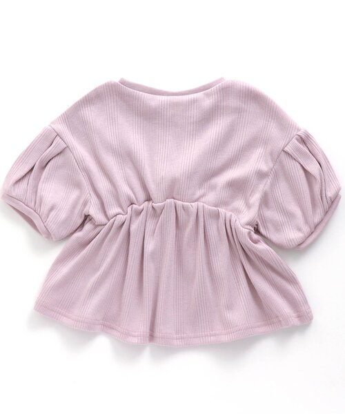 apres les cours（アプレレクール）の「ウエストタックTシャツ（Tシャツ/カットソー・キッズ・ブラウン/ラベンダー・140/90/100/110/120/80/130）」の7枚目の写真