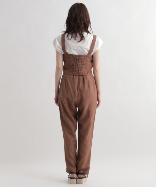 Andemiu（アンデミュウ）の「セットアップキャミサロペット946730（サロペット/オーバーオール・レディース・ブラック/ブラウン/オレンジ・SMALL/MEDIUM）」の5枚目の写真