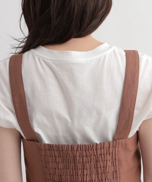 Andemiu（アンデミュウ）の「セットアップキャミサロペット946730（サロペット/オーバーオール・レディース・ブラック/ブラウン/オレンジ・SMALL/MEDIUM）」の9枚目の写真