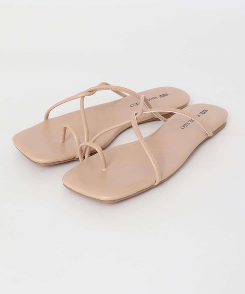 RODE SKO（ロデスコ）の「HETA 細ストラップサンダル（サンダル・レディース・ピンクベージュ/グリーン/シルバー/グリーン系その他・36/37/38）」の3枚目の写真