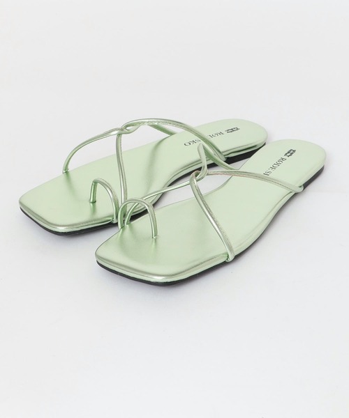 RODE SKO（ロデスコ）の「HETA 細ストラップサンダル（サンダル・レディース・ピンクベージュ/グリーン/シルバー/グリーン系その他・36/37/38）」の15枚目の写真