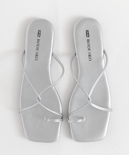 RODE SKO（ロデスコ）の「HETA 細ストラップサンダル（サンダル・レディース・ピンクベージュ/グリーン/シルバー/グリーン系その他・36/37/38）」の17枚目の写真