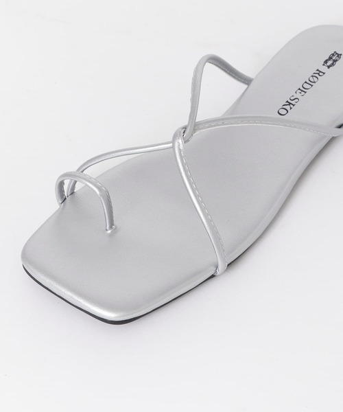 RODE SKO（ロデスコ）の「HETA 細ストラップサンダル（サンダル・レディース・ピンクベージュ/グリーン/シルバー/グリーン系その他・36/37/38）」の20枚目の写真