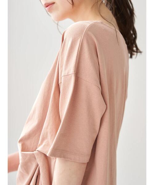 earth music&ecology（アースミュージックアンドエコロジー）の「ドレープカットチュニック　＊（Tシャツ/カットソー・レディース・チャコールグレー/ホワイト系その他2/ピンクベージュ・FREE）」の11枚目の写真