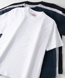 【Hanes/ヘインズ】 BEEFY-T ポケットTシャツ クルーネック Tシャツ ユニセックス/無地