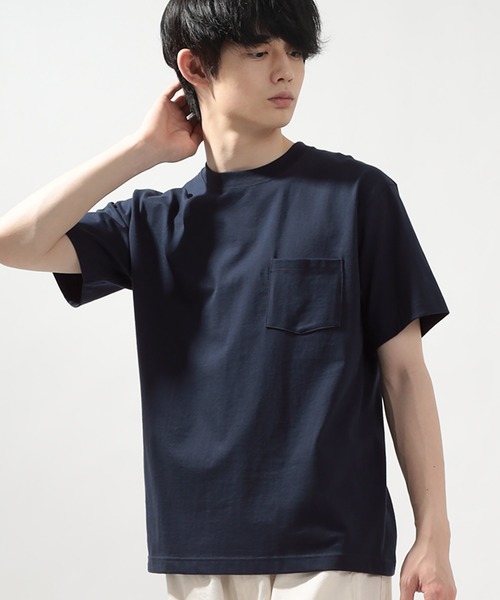 HANES(ヘインズ)の「【Hanes/ヘインズ】 BEEFY-T ポケットTシャツ クルーネック Tシャツ ユニセックス/無地(Tシャツ/カットソー・メンズ・ホワイト/ブラック/グレー/ネイビー・L/M/XL/S)」の11枚目の写真