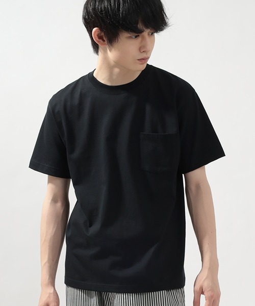 HANES(ヘインズ)の「【Hanes/ヘインズ】 BEEFY-T ポケットTシャツ クルーネック Tシャツ ユニセックス/無地(Tシャツ/カットソー・メンズ・ホワイト/ブラック/グレー/ネイビー・L/M/XL/S)」の7枚目の写真