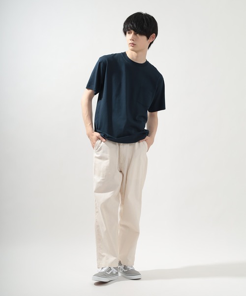 HANES(ヘインズ)の「【Hanes/ヘインズ】 BEEFY-T ポケットTシャツ クルーネック Tシャツ ユニセックス/無地(Tシャツ/カットソー・メンズ・ホワイト/ブラック/グレー/ネイビー・L/M/XL/S)」の12枚目の写真