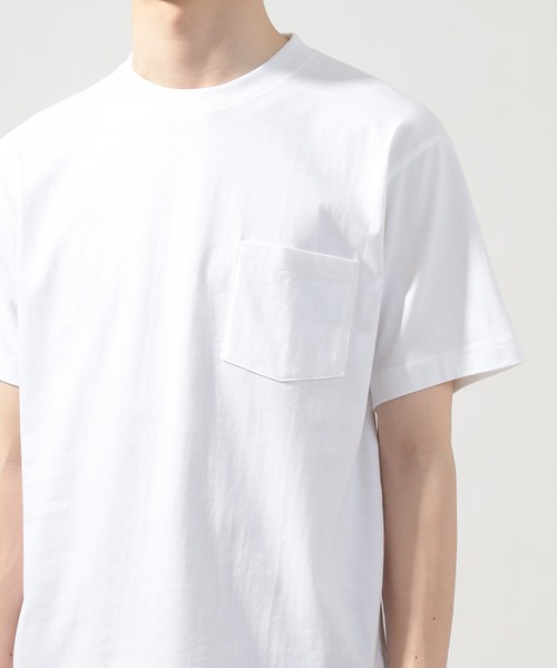 HANES(ヘインズ)の「【Hanes/ヘインズ】 BEEFY-T ポケットTシャツ クルーネック Tシャツ ユニセックス/無地(Tシャツ/カットソー・メンズ・ホワイト/ブラック/グレー/ネイビー・L/M/XL/S)」の13枚目の写真