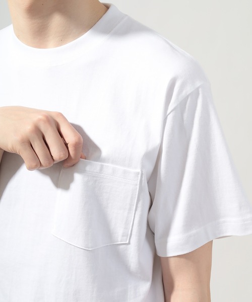 HANES(ヘインズ)の「【Hanes/ヘインズ】 BEEFY-T ポケットTシャツ クルーネック Tシャツ ユニセックス/無地(Tシャツ/カットソー・メンズ・ホワイト/ブラック/グレー/ネイビー・L/M/XL/S)」の14枚目の写真