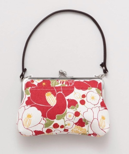 美品✨ヴィンテージ✨西ドイツ製 花柄 コブラン織り がま口 ハンドバッグ 美品✨ヴィンテージ✨西ドイツ製 花柄 コブラン織り がま口