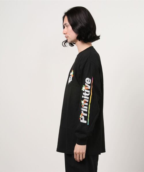 PRIMITIVE(プリミティブ)の「PRIMITIVE/プリミティブ GAMMA L/S TEE ロンT/長袖Tシャツ(Tシャツ/カットソー・メンズ・ホワイト/ブラック・M/XL/L)」の5枚目の写真