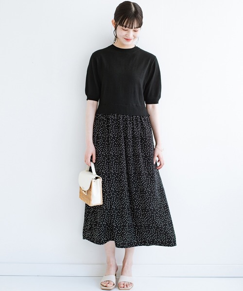 やる気も時間もない日に頼れる Haco ハコ のファッション すぽんとかぶってパッとかわいいドッキングワンピース ワンピース