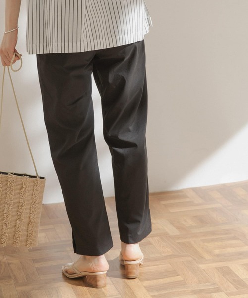 FORK&SPOON(フォークアンドスプーン)の「FORK&SPOON ストレッチイージーサイドスリットパンツ(その他パンツ・レディース・ブラック/カーキ・1/2)」の14枚目の写真