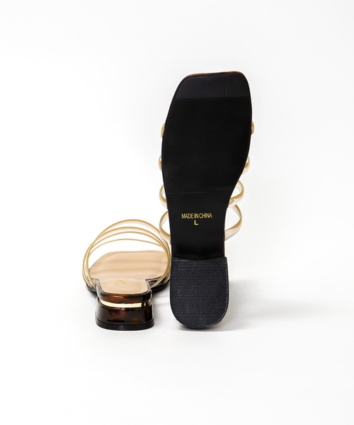 AS KNOW AS PINKY（アズノゥアズピンキー）の「クリアなチューブミュール（サンダル・レディース・シルバー/ブラウン系その他・M/L）」の7枚目の写真