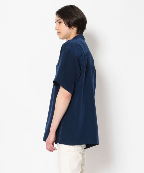 BEAVER（ビーバー）の「CalTop / キャルトップ　OPEN COLLAR S/S SHIRT　オープンカラーSSシャツ（シャツ/ブラウス・メンズ・ベージュ/ネイビー/ブラック・X-LARGE/MEDIUM/LARGE）」の5枚目の写真