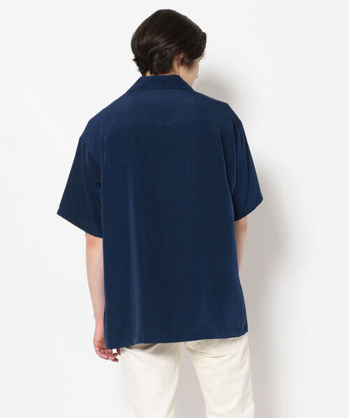 BEAVER（ビーバー）の「CalTop / キャルトップ　OPEN COLLAR S/S SHIRT　オープンカラーSSシャツ（シャツ/ブラウス・メンズ・ベージュ/ネイビー/ブラック・X-LARGE/MEDIUM/LARGE）」の4枚目の写真