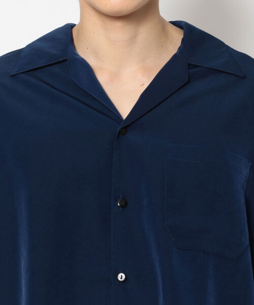 BEAVER（ビーバー）の「CalTop / キャルトップ　OPEN COLLAR S/S SHIRT　オープンカラーSSシャツ（シャツ/ブラウス・メンズ・ベージュ/ネイビー/ブラック・X-LARGE/MEDIUM/LARGE）」の6枚目の写真
