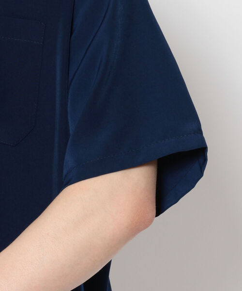 BEAVER（ビーバー）の「CalTop / キャルトップ　OPEN COLLAR S/S SHIRT　オープンカラーSSシャツ（シャツ/ブラウス・メンズ・ベージュ/ネイビー/ブラック・X-LARGE/MEDIUM/LARGE）」の9枚目の写真