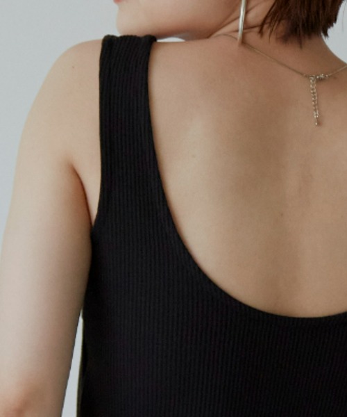 Auntie Rosa Holiday（アンティローザホリデー）の「カップ付きリブタンクトップ（タンクトップ・レディース・アイボリー/ブラック/ホワイト・MEDIUM/SMALL）」の20枚目の写真