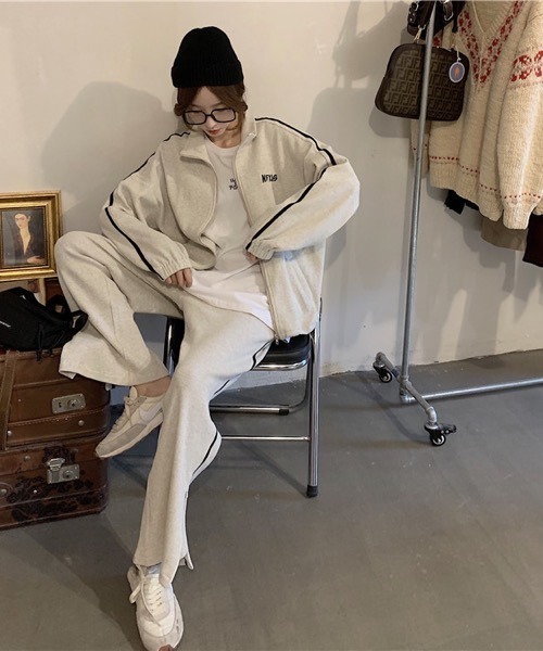 HALEY PESCA(ヘーリーペスカ)の「HALEY PESCA/ラインジャージセットアップ(セットアップ・レディース・グレー/ブラック・FREE)」の22枚目の写真