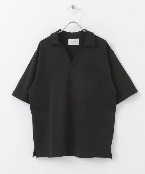 URBAN RESEARCH DOORS(アーバンリサーチドアーズ)の「スキッパーシャツ(Tシャツ/カットソー・メンズ・ブラック/ベージュ系その他・38/40)」の12枚目の写真