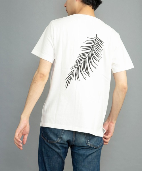 CERCA（チェルカ）の「RM/ボタニカル刺繍　半袖Tシャツ（Tシャツ/カットソー・メンズ・ホワイト/ピンク/ネイビー/ライトブルー・MEDIUM/LARGE）」の12枚目の写真