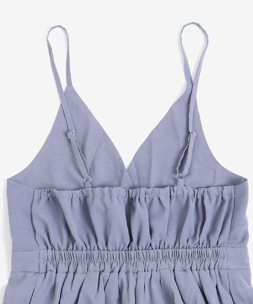 MAJESTIC LEGON（マジェスティックレゴン）の「キャミフレアサロペット（サロペット/オーバーオール・レディース・ブラック/サックスブルー/ピンク・MEDIUM）」の18枚目の写真