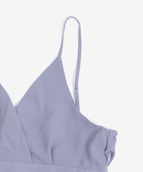 MAJESTIC LEGON（マジェスティックレゴン）の「キャミフレアサロペット（サロペット/オーバーオール・レディース・ブラック/サックスブルー/ピンク・MEDIUM）」の5枚目の写真