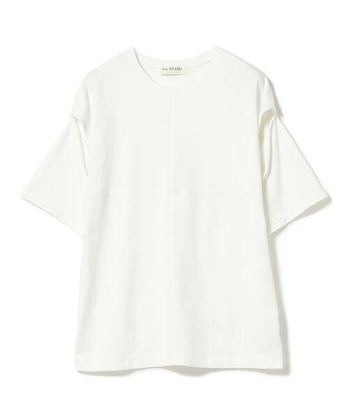 Ray BEAMS（レイビームス）の「Ray BEAMS / 2way スリット スリーブ Tシャツ（Tシャツ/カットソー・レディース・ホワイト/ブラック/ピンク・ONE SIZE）」の8枚目の写真
