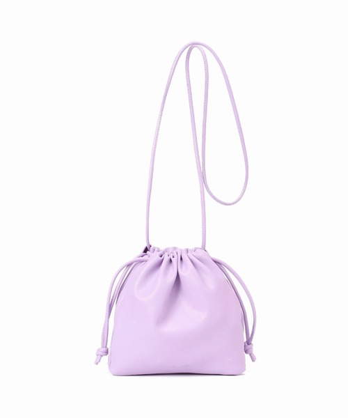 SLOBE IENA（スローブイエナ）の「【ESLOW/エスロー】ドローストリングショルダーバッグ◆（ショルダーバッグ・レディース・ホワイト/ブラック/パープル/キャメル・FREE）」の17枚目の写真