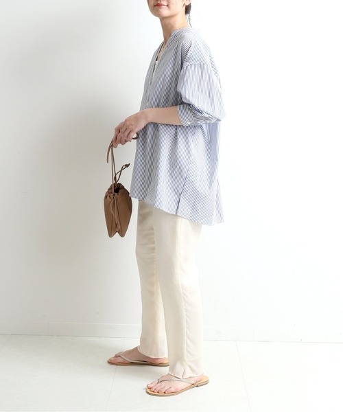 SLOBE IENA（スローブイエナ）の「【ESLOW/エスロー】ドローストリングショルダーバッグ◆（ショルダーバッグ・レディース・ホワイト/ブラック/パープル/キャメル・FREE）」の19枚目の写真