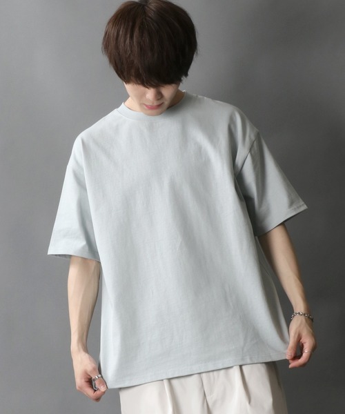 SITRY（シトリー）の「Loose silhouette Heavy weight T-shirt/ルーズシルエット ヘビーウェイト Ｔシャツ（Tシャツ/カットソー・メンズ・ホワイト系その他/ブラック系その他/ベージュ系その他/ブラック/オフホワイト/グリーン/グレイッシュベージュ/スモークピンク/グレイッシュブルー・M/L）」の8枚目の写真