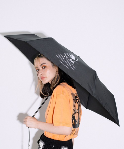 X-girl（エックスガール）の「X-girl×KiU LIGHT STANDARD UMBRELLA（その他小物・レディース・ブルー/ブラック・ONE SIZE）」の2枚目の写真
