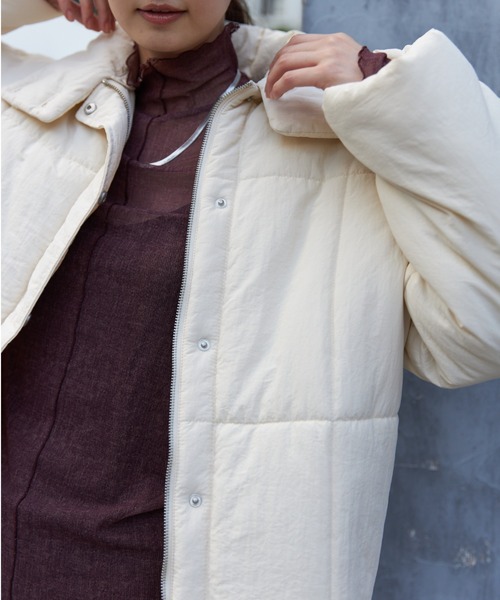 NEUNA（ヌナ）の「【襟部分取り外し可能】3wayダウンジャケット/コート（ダウンジャケット/コート・レディース・ブラック/アイボリー・FREE）」の6枚目の写真