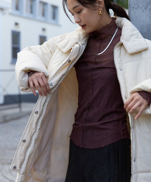 NEUNA（ヌナ）の「【襟部分取り外し可能】3wayダウンジャケット/コート（ダウンジャケット/コート・レディース・ブラック/アイボリー・FREE）」の7枚目の写真