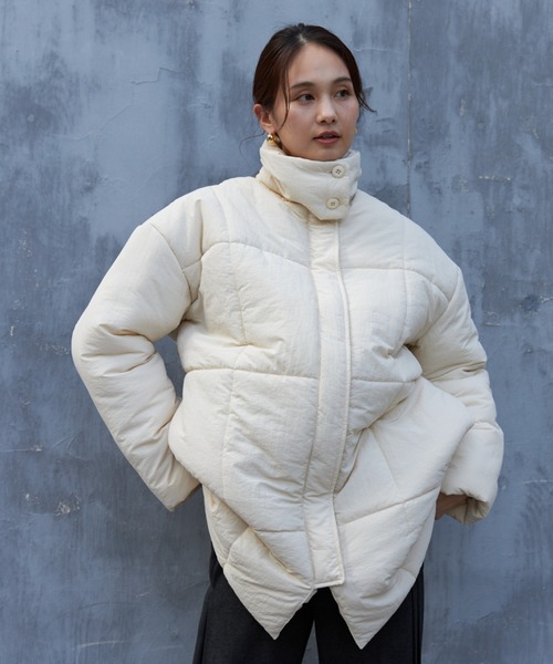 NEUNA（ヌナ）の「【襟部分取り外し可能】3wayダウンジャケット/コート（ダウンジャケット/コート・レディース・ブラック/アイボリー・FREE）」の3枚目の写真