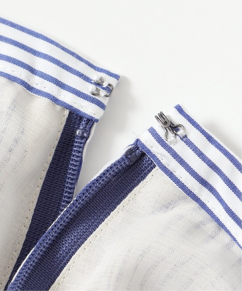 IENA（イエナ）の「ストライプギャザーティアードスカート◆（スカート・レディース・スカイブルー/サックスブルー/ラベンダー・38/36/34）」の13枚目の写真