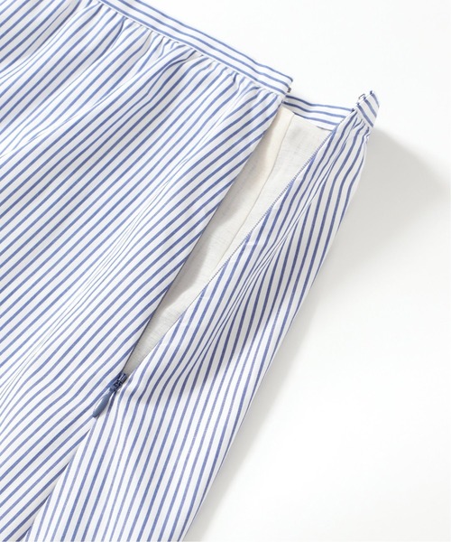 IENA（イエナ）の「ストライプギャザーティアードスカート◆（スカート・レディース・スカイブルー/サックスブルー/ラベンダー・38/36/34）」の14枚目の写真