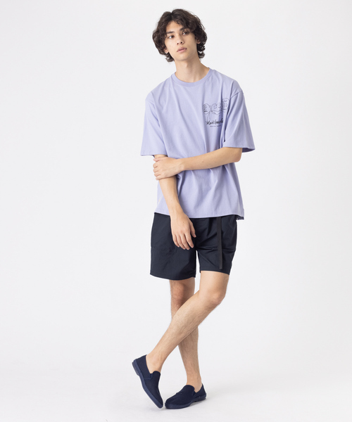 Mark Gonzales（マーク・ゴンザレス）の「【Mark Gonzales / マークゴンザレス】 別注 モノクロ バックプリント Tシャツ（Tシャツ/カットソー・メンズ・ホワイト/ブラック/ベージュ/ライラック・46/48）」の6枚目の写真